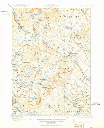 United States Geological Survey Alton, NH (1919, 62500-Scale) digital map
