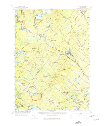 United States Geological Survey Alton, NH (1957, 62500-Scale) digital map