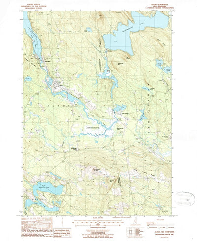 United States Geological Survey Alton, NH (1987, 24000-Scale) digital map