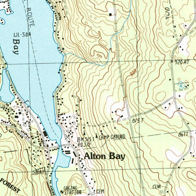 United States Geological Survey Alton, NH (1987, 24000-Scale) digital map
