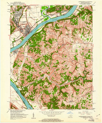 United States Geological Survey Alton Station, KY (1951, 24000-Scale) digital map