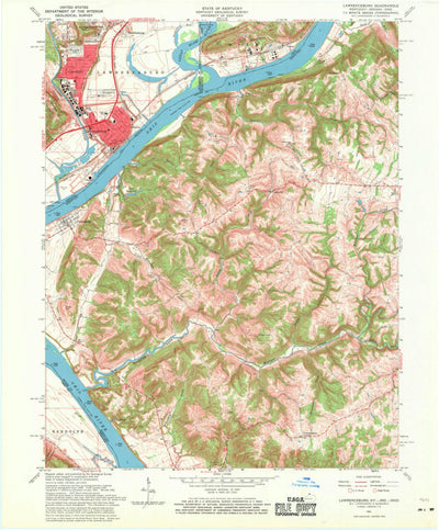 United States Geological Survey Alton Station, KY (1961, 24000-Scale) digital map
