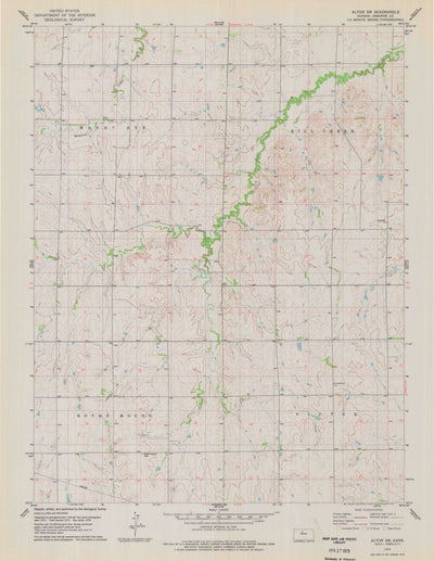United States Geological Survey Alton SW, KS (1978, 24000-Scale) digital map