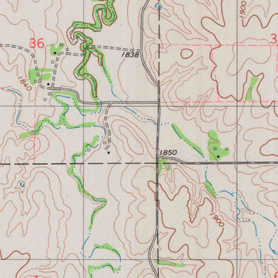 United States Geological Survey Alton SW, KS (1978, 24000-Scale) digital map