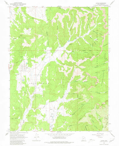 United States Geological Survey Alton, UT (1966, 24000-Scale) digital map