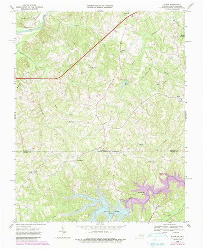 United States Geological Survey Alton, VA-NC (1968, 24000-Scale) digital map