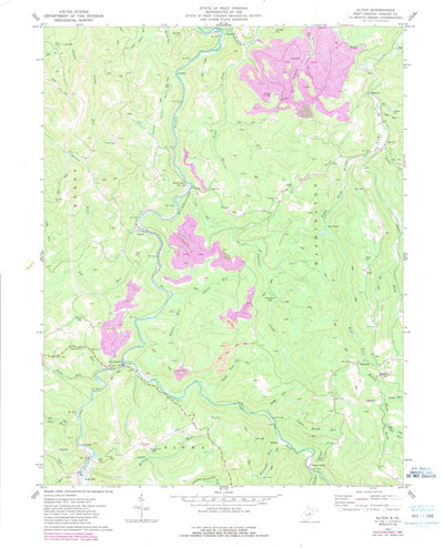 United States Geological Survey Alton, WV (1974, 24000-Scale) digital map