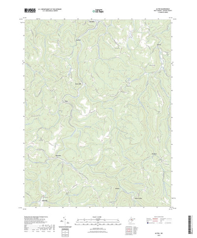 United States Geological Survey Alton, WV (2023, 24000-Scale) digital map