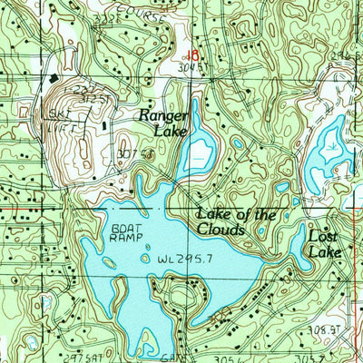 United States Geological Survey Altona, MI (1985, 24000-Scale) digital map