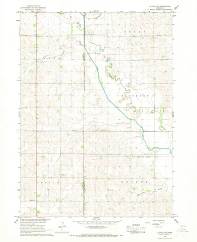 United States Geological Survey Altona NE, NE (1966, 24000-Scale) digital map