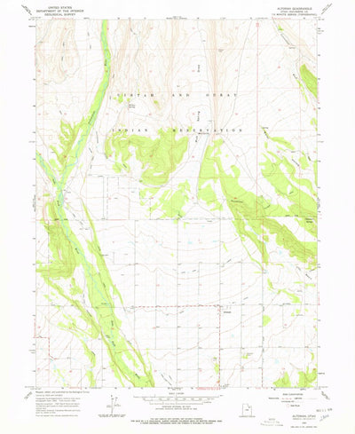 United States Geological Survey Altonah, UT (1965, 24000-Scale) digital map