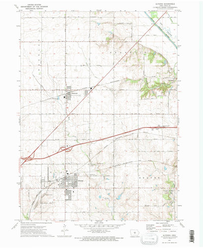 United States Geological Survey Altoona, IA (1972, 24000-Scale) digital map