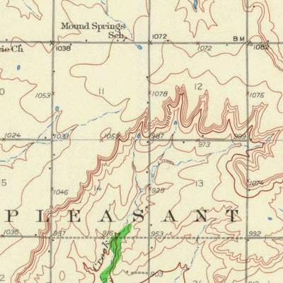 United States Geological Survey Altoona, KS (1938, 62500-Scale) digital map