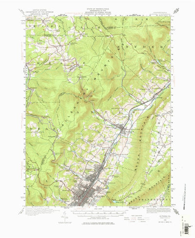 United States Geological Survey Altoona, PA (1920, 62500-Scale) digital map