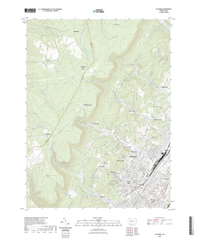 United States Geological Survey Altoona, PA (2023, 24000-Scale) digital map