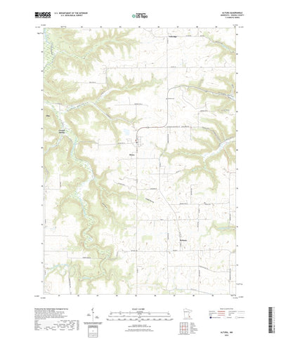 United States Geological Survey Altura, MN (2022, 24000-Scale) digital map