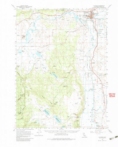 United States Geological Survey Alturas, CA (1961, 62500-Scale) digital map