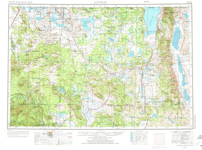 United States Geological Survey Alturas, CA-OR-NV (1954, 250000-Scale) digital map