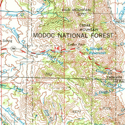 United States Geological Survey Alturas, CA-OR-NV (1954, 250000-Scale) digital map