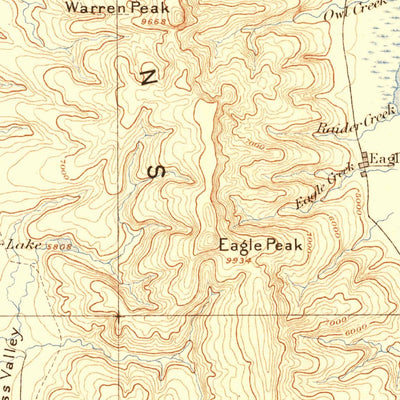 United States Geological Survey Alturas E, CA-OR-NV (1892, 250000-Scale) digital map