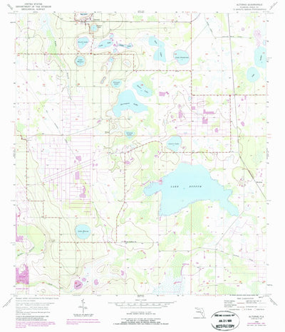 United States Geological Survey Alturas, FL (1955, 24000-Scale) digital map