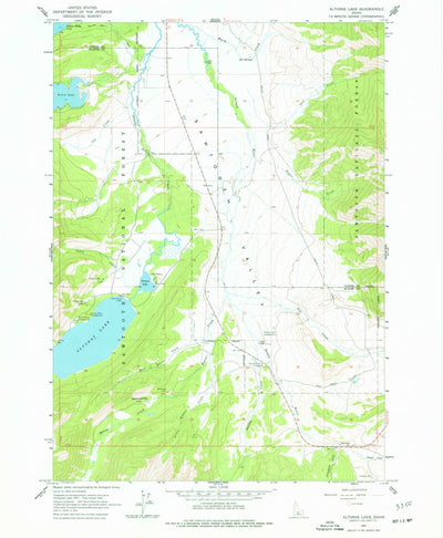 United States Geological Survey Alturas Lake, ID (1963, 24000-Scale) digital map