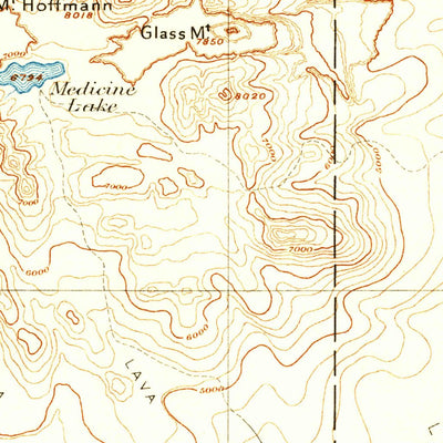United States Geological Survey Alturas W, CA-OR (1892, 250000-Scale) digital map