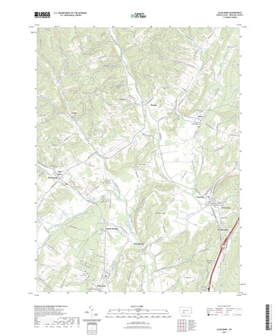 United States Geological Survey Alum Bank, PA (2023, 24000-Scale) digital map
