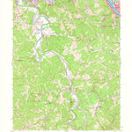 United States Geological Survey Alum Creek, WV (1958, 24000-Scale) digital map