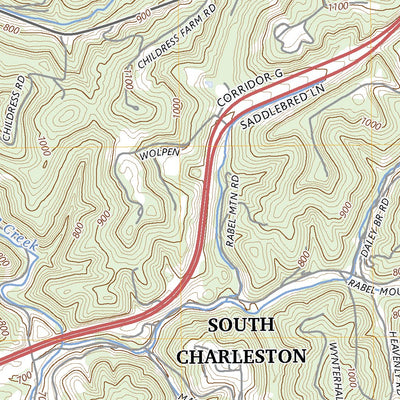 United States Geological Survey Alum Creek, WV (2023, 24000-Scale) digital map