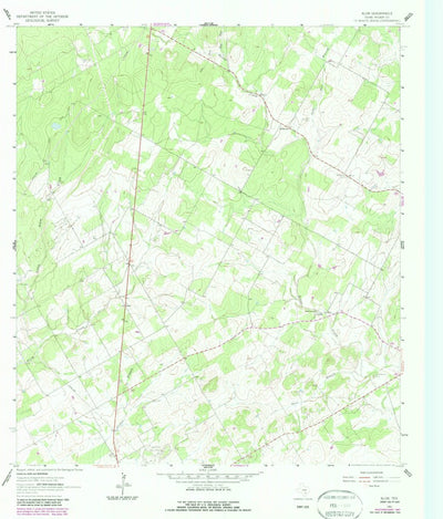 United States Geological Survey Alum, TX (1961, 24000-Scale) digital map