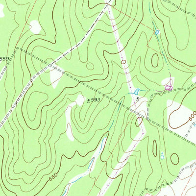 United States Geological Survey Alum, TX (1961, 24000-Scale) digital map