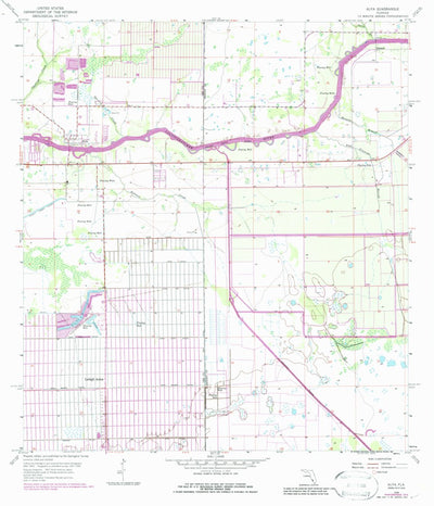 United States Geological Survey Alva, FL (1958, 24000-Scale) digital map