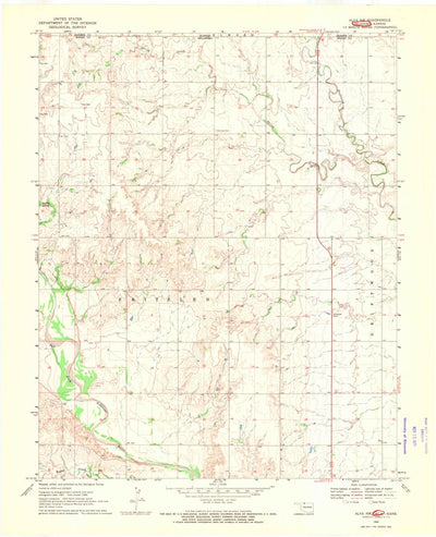 United States Geological Survey Alva NW, OK-KS (1969, 24000-Scale) digital map