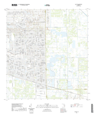 United States Geological Survey Alva SE, FL (2021, 24000-Scale) digital map