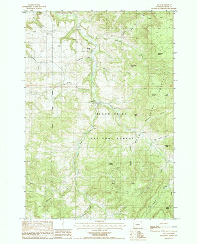 United States Geological Survey Alva, WY (1984, 24000-Scale) digital map