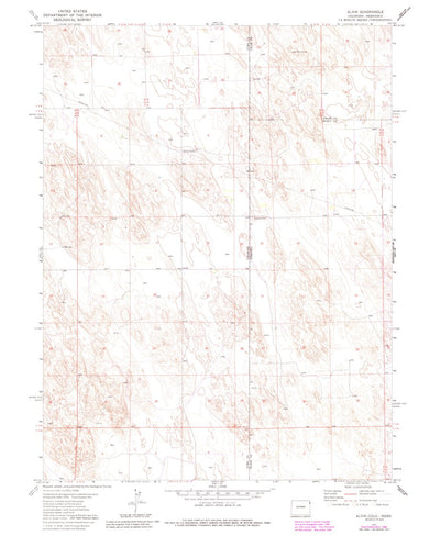 United States Geological Survey Alvin, CO-NE (1971, 24000-Scale) digital map