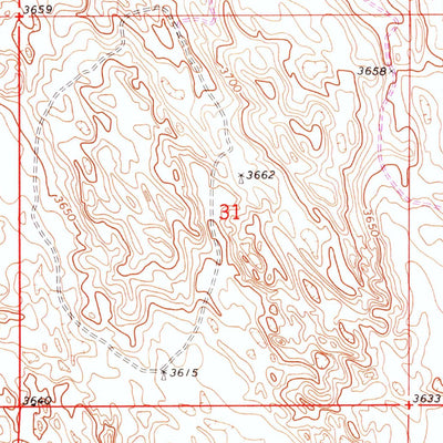 United States Geological Survey Alvin, CO-NE (1971, 24000-Scale) digital map