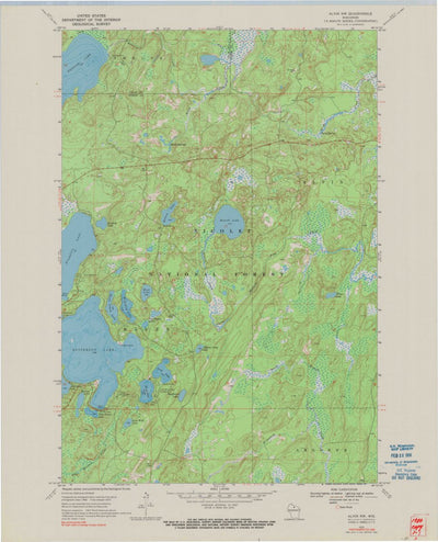 United States Geological Survey Alvin NW, WI (1970, 24000-Scale) digital map