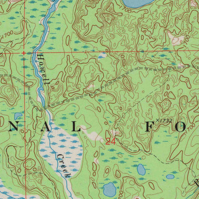 United States Geological Survey Alvin NW, WI (1970, 24000-Scale) digital map