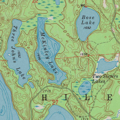 United States Geological Survey Alvin NW, WI (1970, 24000-Scale) digital map