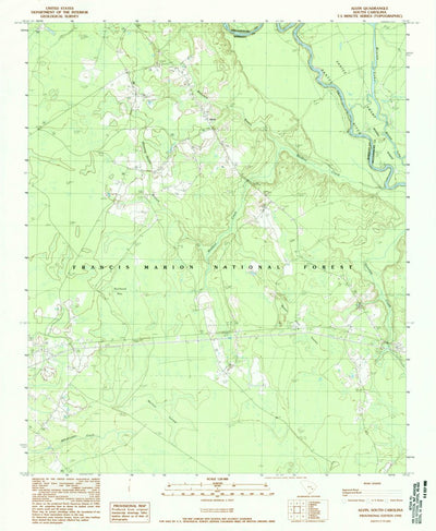 United States Geological Survey Alvin, SC (1990, 24000-Scale) digital map