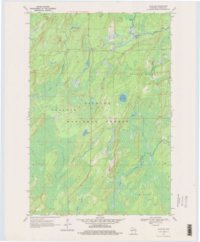 United States Geological Survey Alvin SE, WI (1970, 24000-Scale) digital map