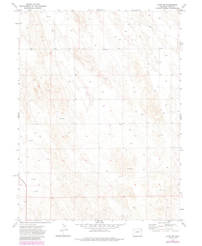 United States Geological Survey Alvin SW, CO (1971, 24000-Scale) digital map