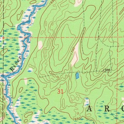 United States Geological Survey Alvin SW, WI (1970, 24000-Scale) digital map