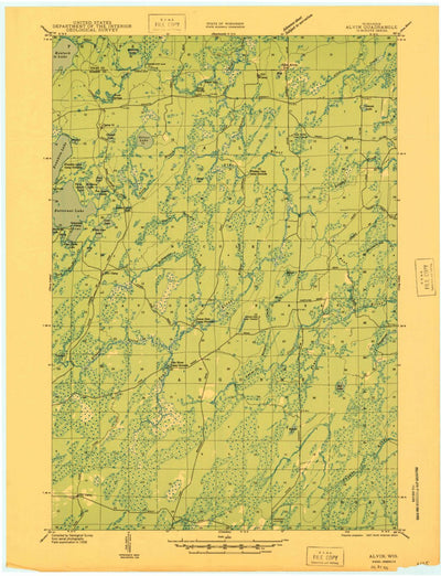 United States Geological Survey Alvin, WI (1946, 48000-Scale) digital map