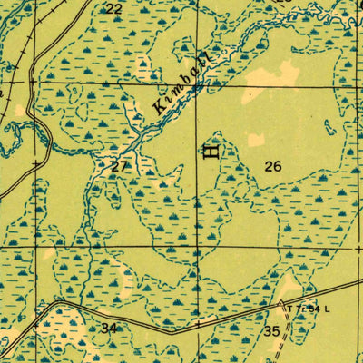 United States Geological Survey Alvin, WI (1946, 48000-Scale) digital map