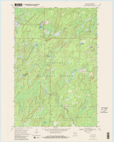 United States Geological Survey Alvin, WI (1970, 24000-Scale) digital map