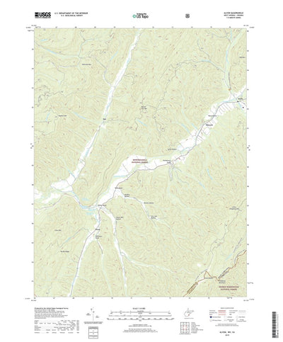 United States Geological Survey Alvon, WV (2019, 24000-Scale) digital map