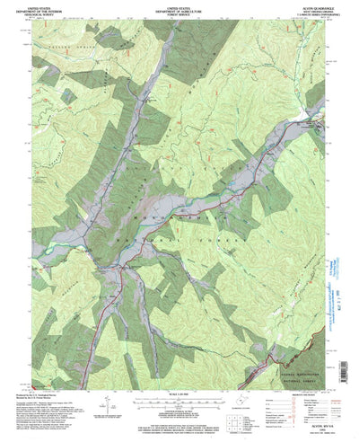 United States Geological Survey Alvon, WV-VA (1995, 24000-Scale) digital map